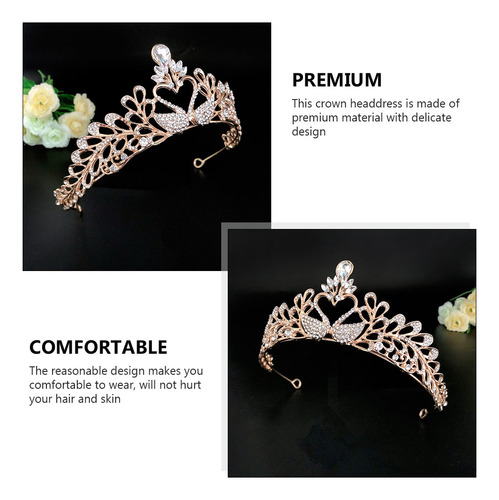Tiara De Boda Con Forma De Corona De Diamantes De Imitación