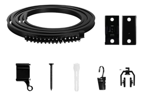 Barra De Cortina Flexible Y Elegante Para Techo, Resistencia