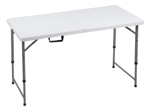 Mesa Plegable 1.2 Mts Tipo Maleta Portatil Camping Jardin Color Blanco