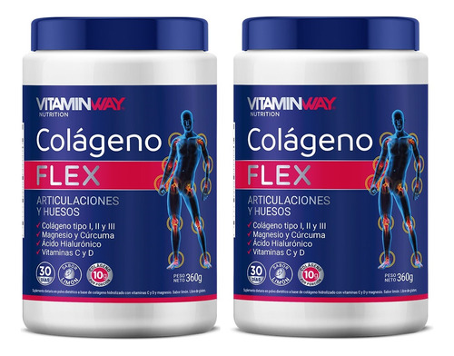 Colágeno Flex Articulaciones X 360g Vitamin Way Pack X 2