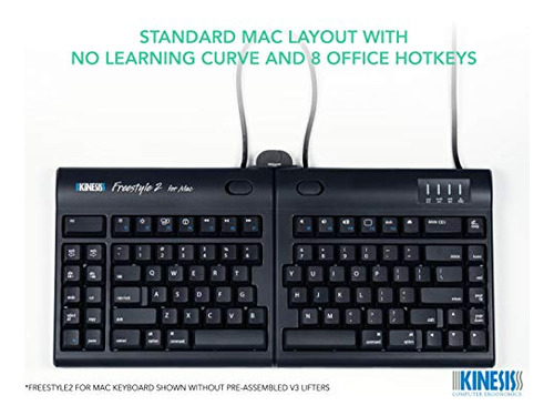 Teclado Ergonómico Kinesis Freestyle2 Con Elevadores Vip3 Pa
