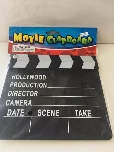 Claqueta de cine profesional de hollywood; siendo utilizado en la ubicación