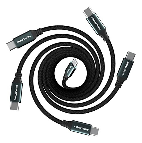 Cable Usb C A Usb C De 60 W, Paquete De 5, Cargador Rápido T