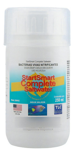 Bacteria Clarificador De Agua Salada Pecera Startsmart 250ml