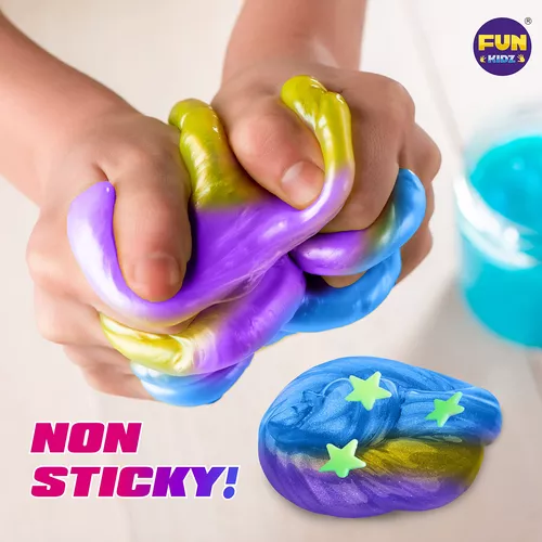 FunKidz - Kit de slime de monstruo de juguete para niñas de 6 a 12 años,  juego de fabricación de limo que brilla en la oscuridad para niños, hace
