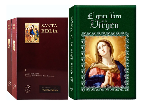 Santa Biblia De Straubinger + El Libro De La Virgen María