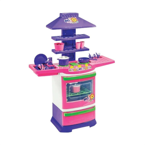Imagem 6 de 10 de Fogãozinho Panelinha Cozinha Infantil Master Fogao Big Chef