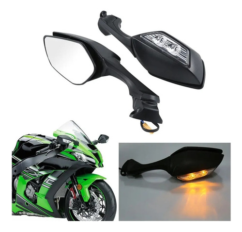 Par De Espejos Para Kawasaki Zx10 Zx10r Zx10-r 2011 12 13 14