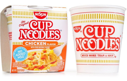 Caja De Sopa Instantánea Nissin Cup Noodles Sabor Pollo