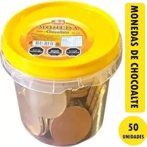 GENERICO Monedas De Chocolate - Fruna (Pote Con 50 Unidades)