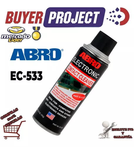 Limpia Contactos Abro Ec-533 Spray Multifuncional 163g 5.7oz