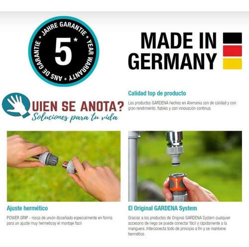 Imagen 2 de 10 de Reparador De Mangueras Riego 1/2 Ø 15 Mm Adaptador Pinchada