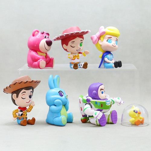 Juego De 7 Muñecos De Acción Con Dibujos Animados De Woody B