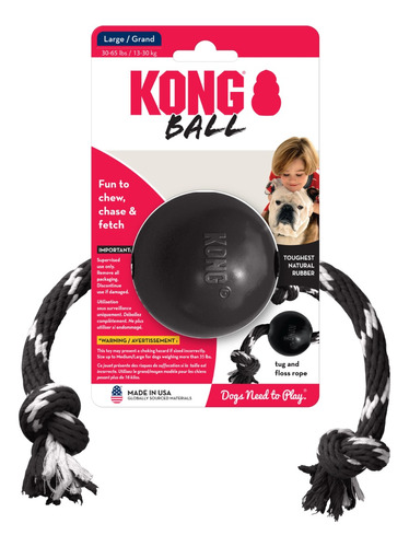 Kong Extreme Pelota Con Lazo Tamaño Grande