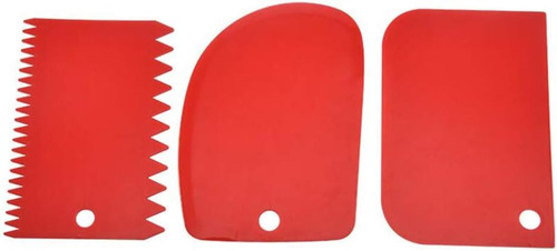 Juego De 3 Raspadores Para Tartas, Herramienta Más Suave Par