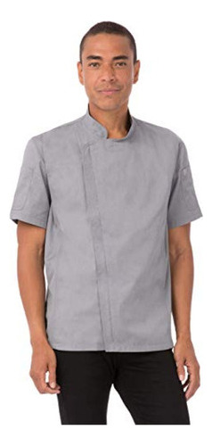 Chef Works Chaqueta De Chef Springfield Para Hombre, Gris, 4