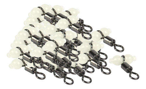 100x Swivels De Pesca Con Cuentas Brillantes De La Pequeño