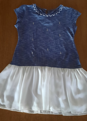 Vestido Niña Delicado Talle 10 Manga Corta Fiesta Poco Uso 