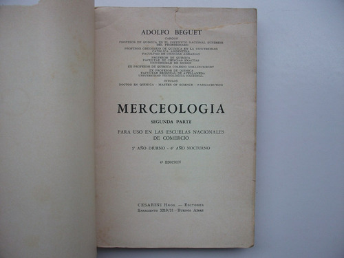 Merceología - 2° Parte - Adolfo Beguet
