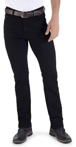 Jeans Classic Fit 727 Negro Con Elastano Yale 