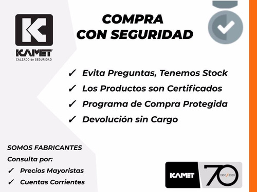 Imagen 8 de 8 de Calzado De Seguridad Kamet Zapato Teo P. Acero Envio Gratis