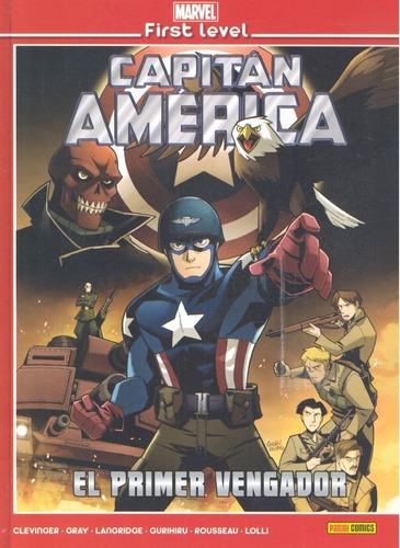 Marvel First Level 7 Capitan America Primer Vengador - Cl...