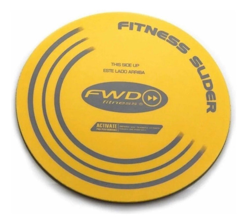 Discos Deslizadores Sliders Fitness Ejercicio Baile 1 Par Color Amarillo