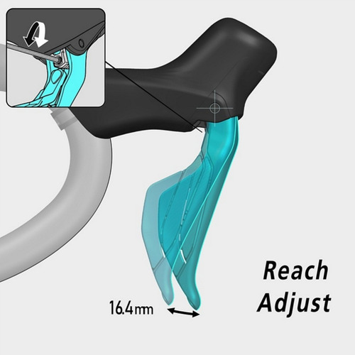 Trocador Sti Freio Hidráulico Shimano 105 Di2 St-r7170 Tras.