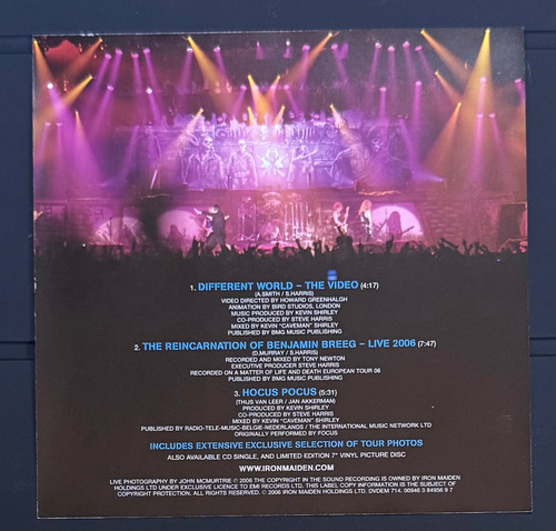 Iron Maiden Different World Dvd Pal (Usado)