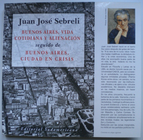 Sebreli J. J./buenos Aires, Vida Cotidiana Y Alineación/sud 