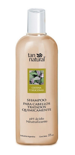 Shampoo Cabello Trat Quimicamente Ph Acido 375ml Tan Natural