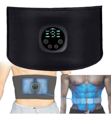 Ems Con Pantalla Led Estimulador Muscular Abdomen Eléctrico