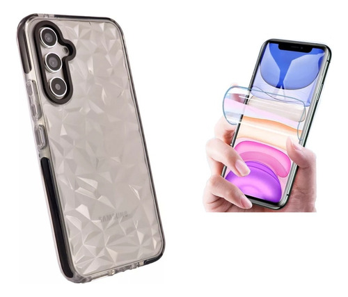 Funda Diamond Para Samsung A14 A34 A54 + Protector Pantalla