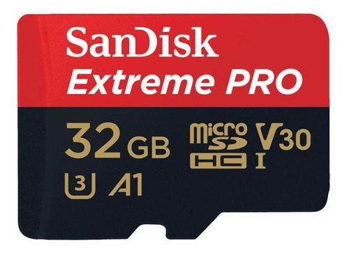 Sandisk Extreme Pro Micro Sdhc C10 U3 100mb/s 32gb