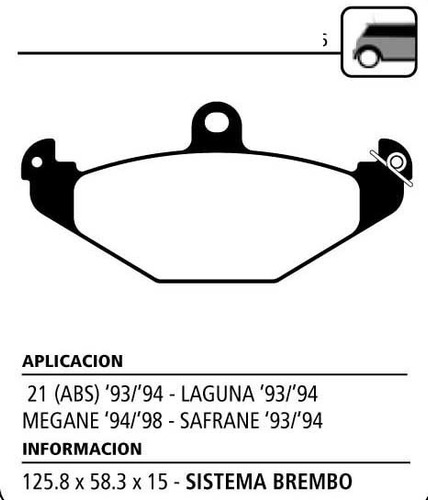 Juego Pastillas De Freno Traseras Litton Safrane 93-94