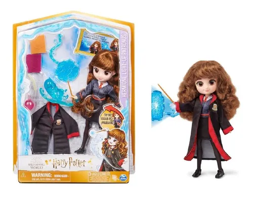 Boneca Hermione com Patrono e Luz - Harry Potter