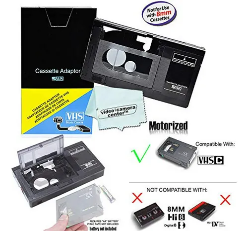 Adaptador Vhs-c Motorizado Para Cámaras Jvc, Panasonic Y Rca