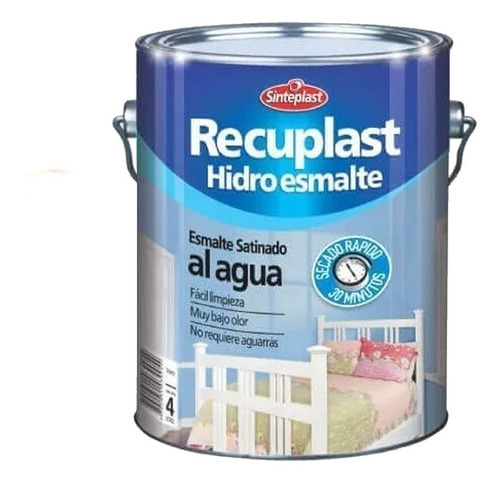  Recuplast Hidroesmalte S/m Negro 4 Lts Universo