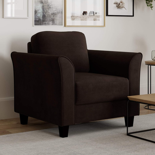 Lifestyle Solutions Watford Sillón Microfibra, Café