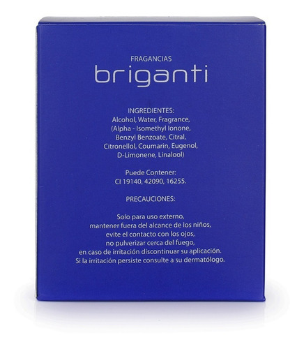 Imagen 5 de 10 de Perfume Hombre Briganti Fragancia Acqua Edt 75 Ml Acc08322