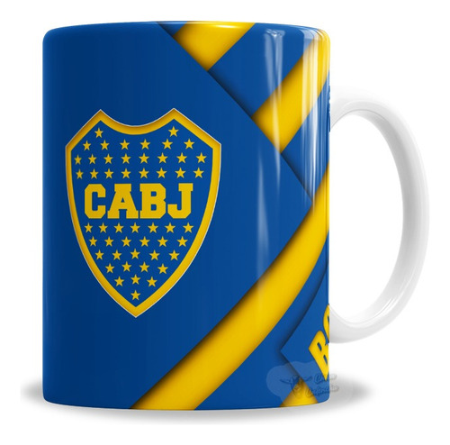 Taza De Cerámica Boca Juniors Regalo Hincha Xeneize Con Caja