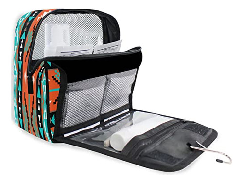 Neceser Étnico Geométrico Para Maquillaje Y Viaje