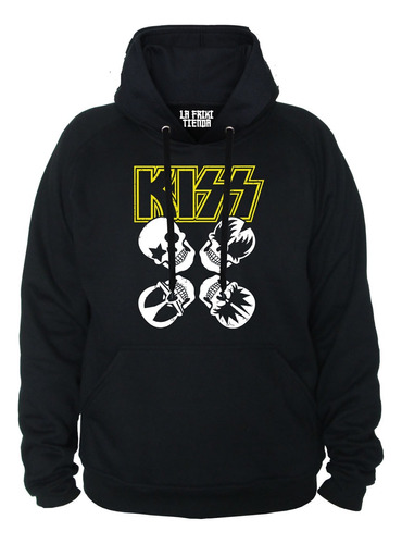 Buzo Buso Saco Con Capota Rock Banda Kiss Calaveras