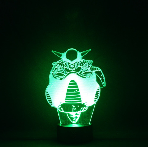 Lámpara 3d Freezer Dragon Ball Z Base Negra + Pilas