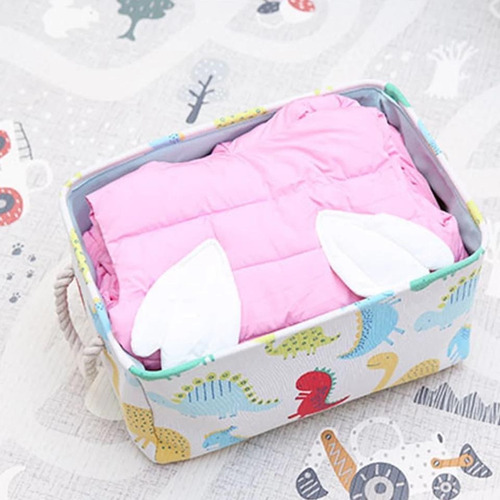 Imagen 5 de 10 de Organizador Cesto Infantil 37x33cm Quo Baby