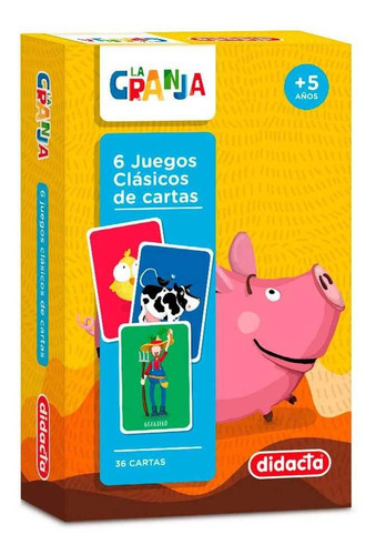 Cartas Ilustradas La Granja Didacta 6 Juegos Clásicos