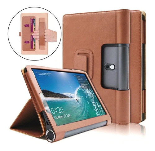 Estuche Tipo Agenda+ Vidrio Lenovo Yoga Smart Tab Yt-x 705f 