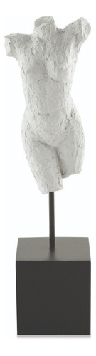 Escultura Contemporânea Corpo Humano 28cm Linha Atenas Cor Off-White