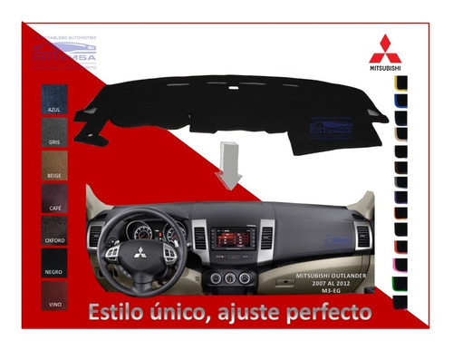 Cubretablero Automotriz Mitsubishi Outlander 2007 Al 2012