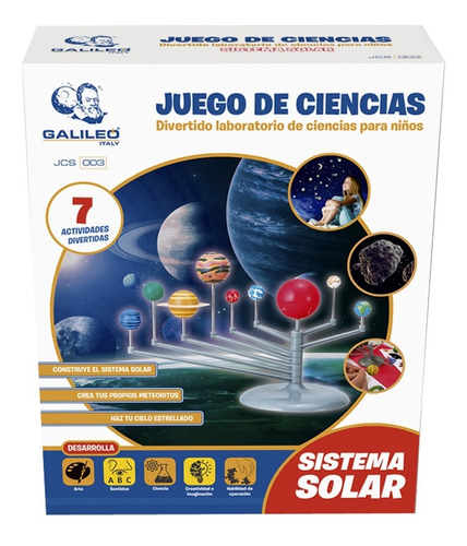 Imagen 1 de 8 de Juego De Ciencias Sistema Solar Planetas Galileo Italy